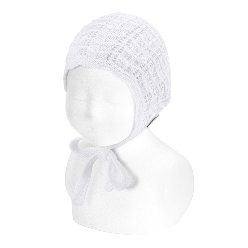 Capota calado zigzag BLANCO