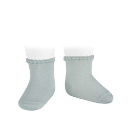 Short socks with patterned...