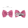 Baby hair clip with ottoman bow (pack 2units) PALE PINK