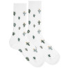 Calze da uomo fantasia cactus BIANCO