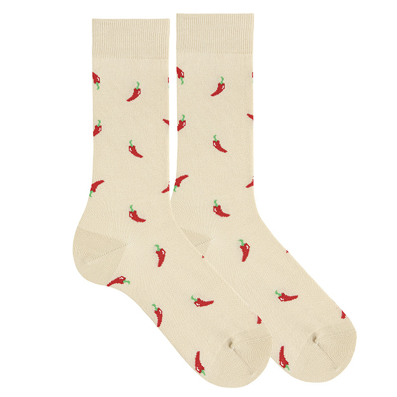 Calze da uomo fantasia peperoncino LINO