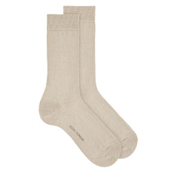 Men linen plain stitch socks
