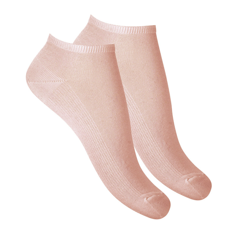 Calcetines tobilleros mujer lisos ROSA EMPOLVADO