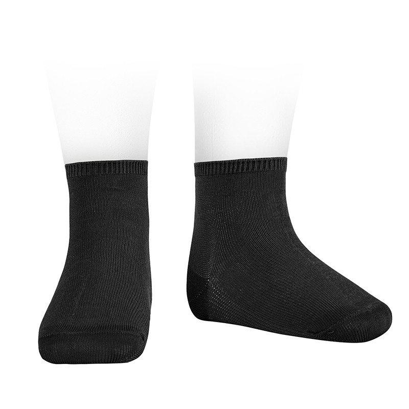 Calcetines tobilleros algodón elástico NEGRO