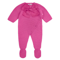 Garter stitch romper with...