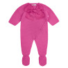 Granota punt amb peu i llaç gran grosgrain FUCSIA