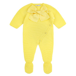 Garter stitch romper with...
