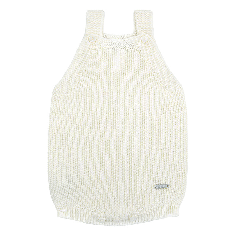 Sand stitch rompersuit CREAM