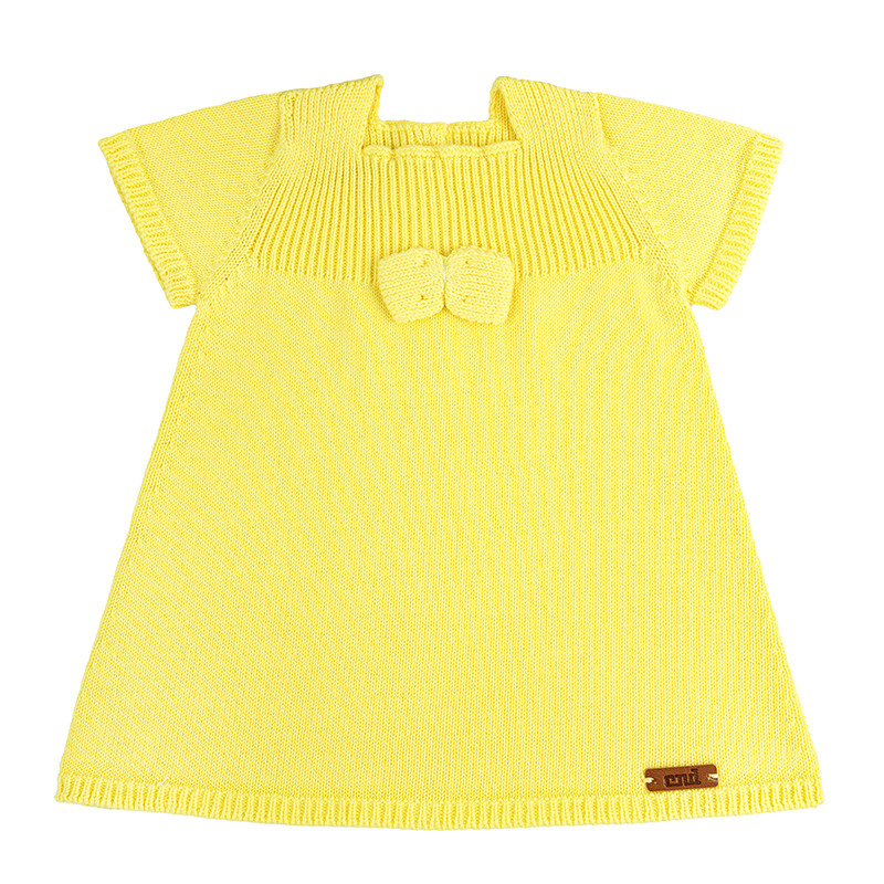 Vestido manga corta de algodón LIMONCELLO