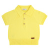 Short-sleeved cotton polo shirt LIMONCELLO