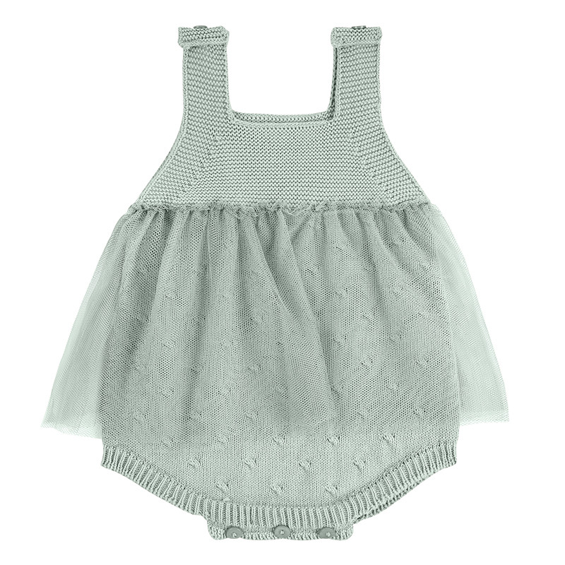 Tutina punto legaccio con gonna in tulle FOSCHIA MARINA