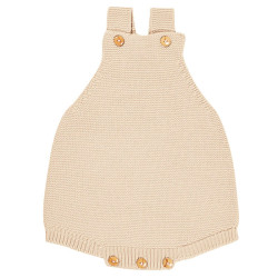 garter stitch baby romper...