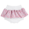 Culotte with gathered liberty ribbon WHITE