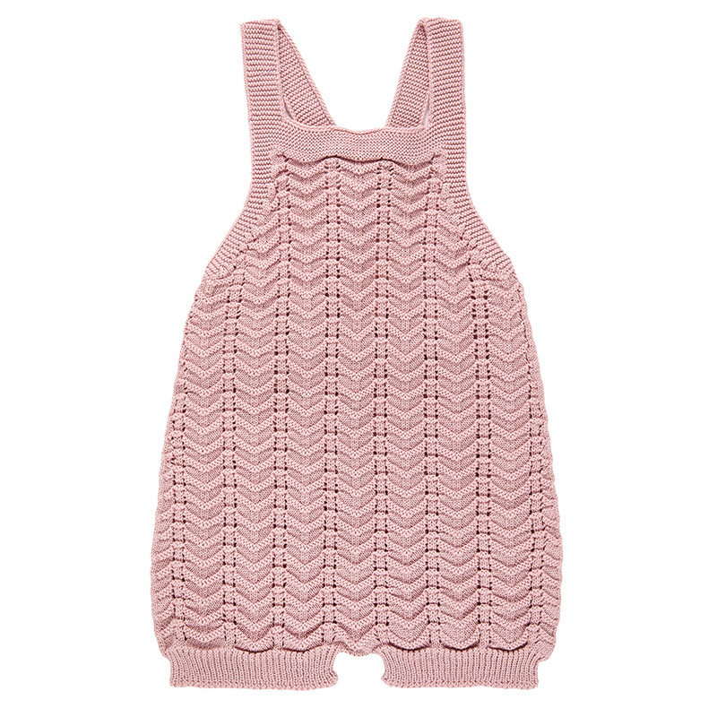 Barboteuse ajouré zigzag PALE ROSE