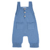 Cotton dungarees with pockets FRENCH BLUE