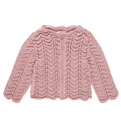 Cardigan traforato zigzag...