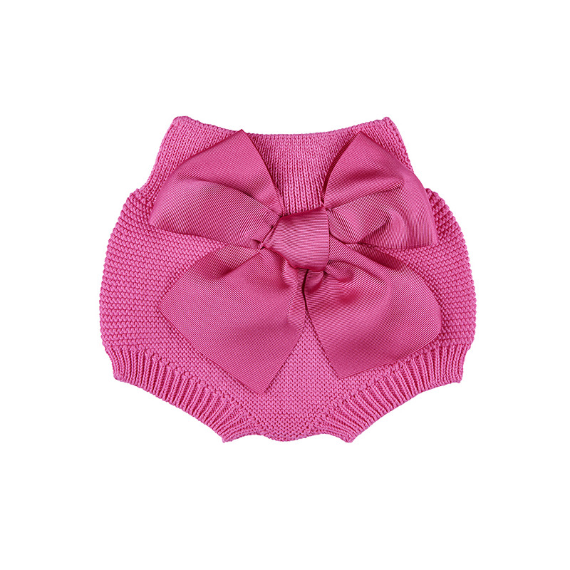 Culote punt amb gran llaç grosgrain FUCSIA