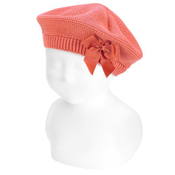 Garter stitch beret with...
