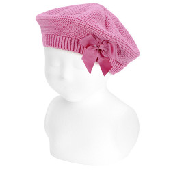 Garter stitch beret with...