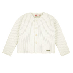 Cardigan a coste LATTE