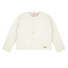 Cardigan a coste LATTE
