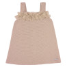 Abito a punto legaccio con tulle LINO