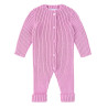 Front opening ribbed rompersuit PETAL
