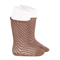 Calcetines altos perlé con...