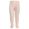 Extrafine merino wool rib tights NUDE