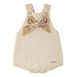 Tutina con fiocco velluto LINO