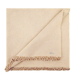 Garter stitch shawl with...