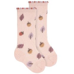 Meias altas lã merino...