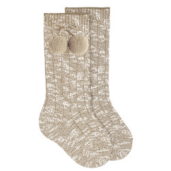 Twisted thread knee socks...