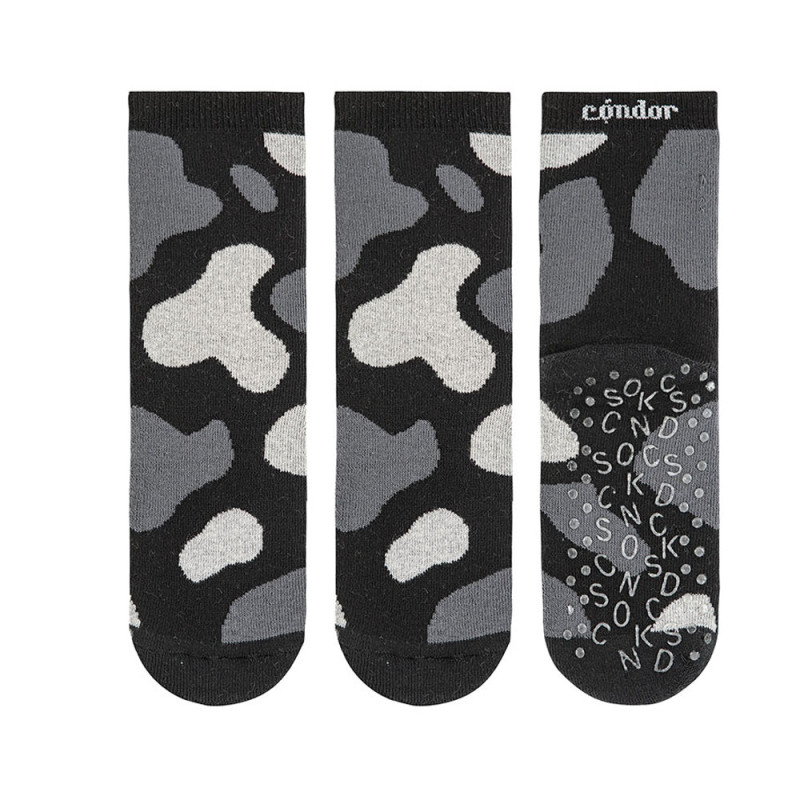 Mitjons antilliscants animal print NEGRE