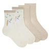 Pack: 1 pair unicorn + 1 pair bright yarn socks BEIGE