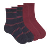 Pack: 1 par calcetines campus + 1 par lisos MARINO