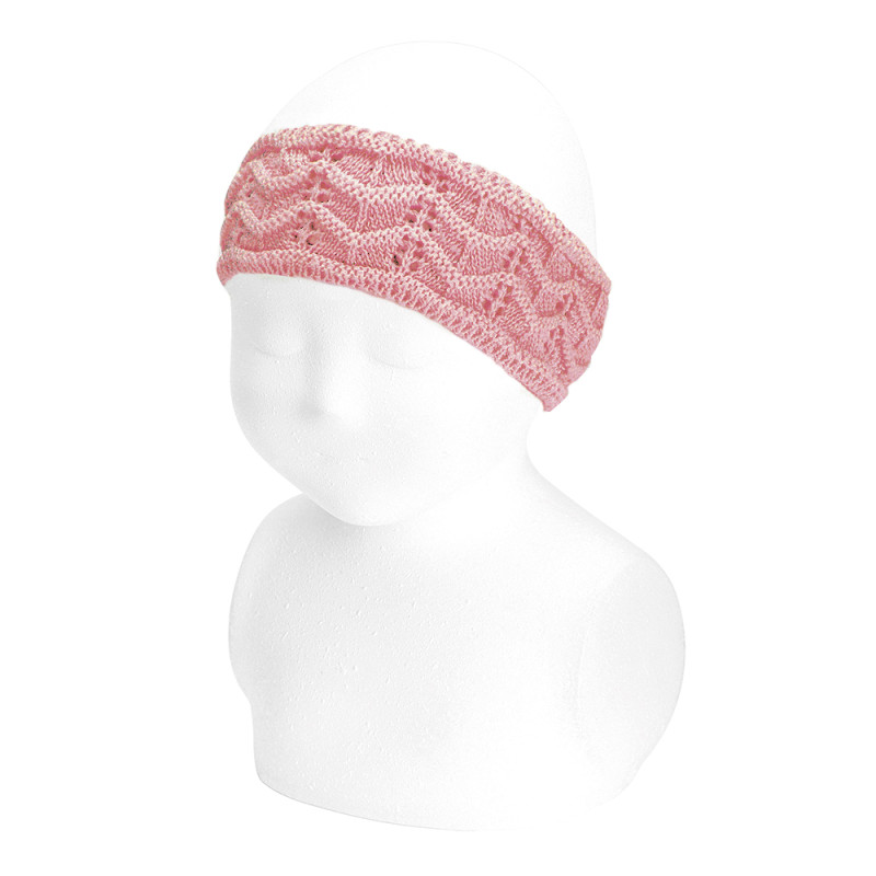 Bandeau ajouré zigzag PALE ROSE