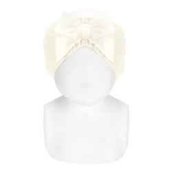 Headband with large velvet...