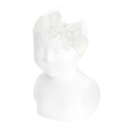Headband with bobbin lace...