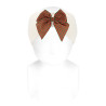 Headband with christmas vichy bow BEIGE