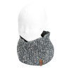 Cuello torzal de canalé AZUL