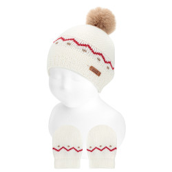 Set bordo misto lana merino...