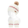 Conjunto cenefa mezcla merino (gorro + manoplas) CAVA
