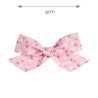 Pinza cabello con lazo florecitas ROSA PALO