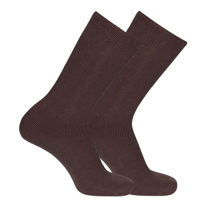 Calcetines con rizo interior hombre MARRON
