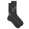 Calcetines intarsia rombos hombre NEGRO