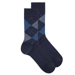 Calcetines intarsia rombos...
