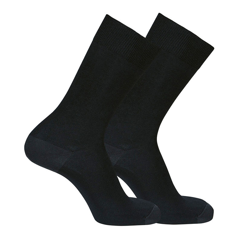 Calcetines antipresión algodón hombre NEGRO