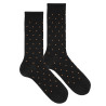 Mitjons home mescla llana merino amb micro quadres NEGRE