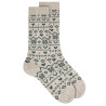 Calcetines altos hombre mezcla merino cenefa bicol TURRON